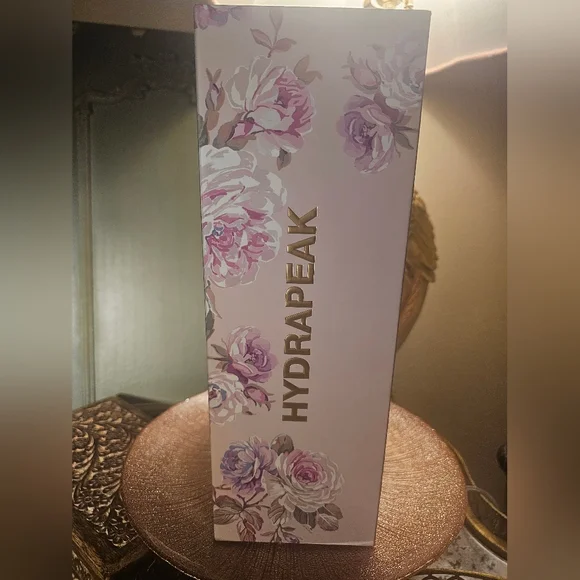 Hydrapeak Floral Tumbler with Lid - Pink and Gold - Picture 9 of 12